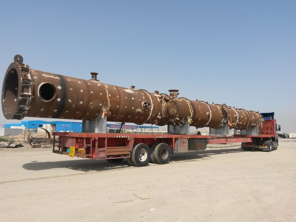 image of extendable trailer with heavy loads