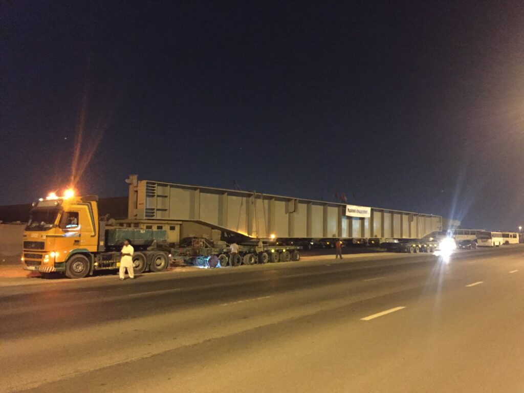 image of dolly trailer with heavy loads