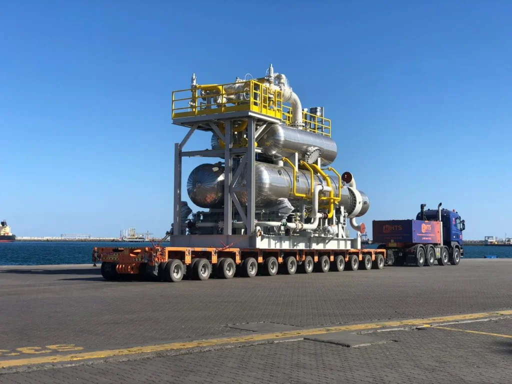 image of multi axle trailer ODC project cargo operator in oman