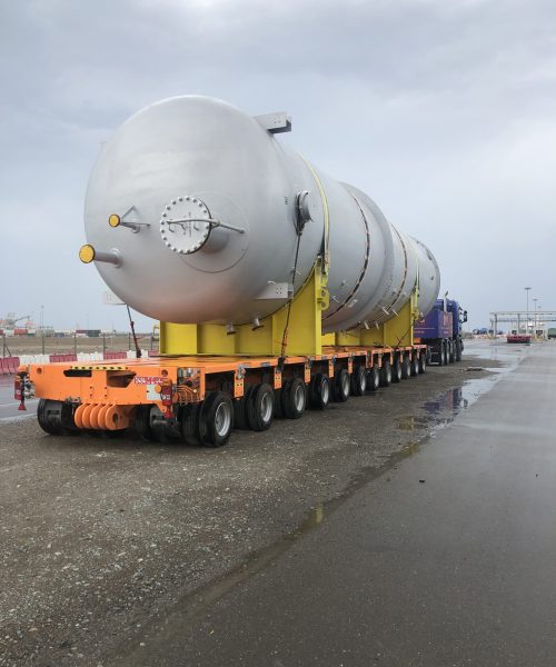 image of multi axles heavy lift operator in oman